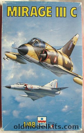 ESCI 1/48 Dassault-Breguet Mirage IIIC - With Decals for Three French Air Force Aircraft, 4087 plastic model kit